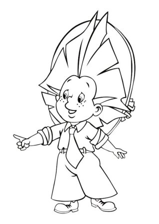 Н Н Носов приключения Незнайки и его друзей раскраска