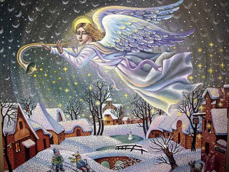 Рисунок на тему Рождество