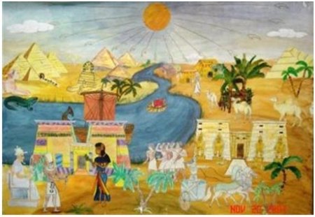 Иллюстрации древний Египет государства