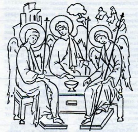 Прориси икон Святая Троица