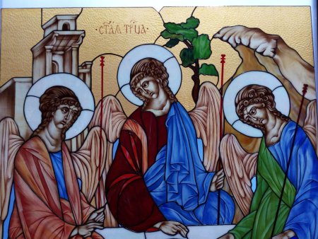 Композиционная схема Троицы Рублева