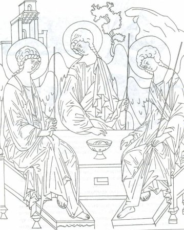 Троица детский рисунок