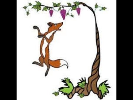 Басня лисица и виноград Крылов