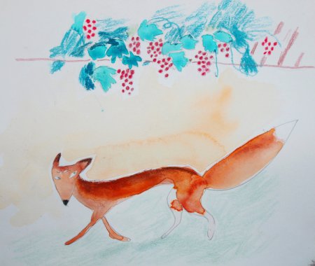 Иван Крылов лисица и виноград