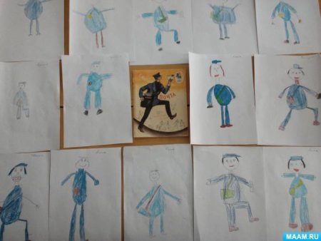 Рисование профессии старшая группа