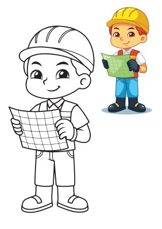 Трафарет профессии для детей