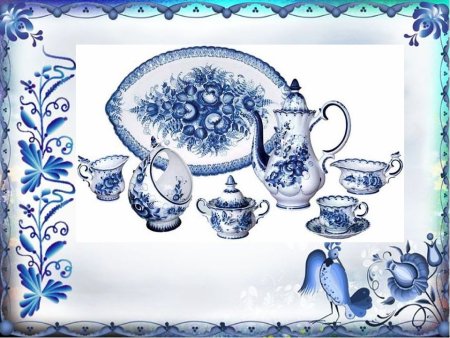 Гжель роспись для детей