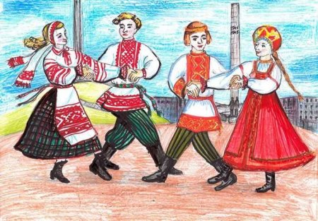 Наполнве традиции рисование