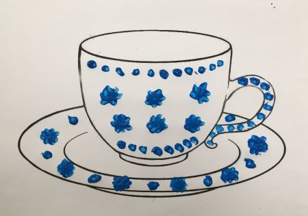 Рисование чашка средняя группа