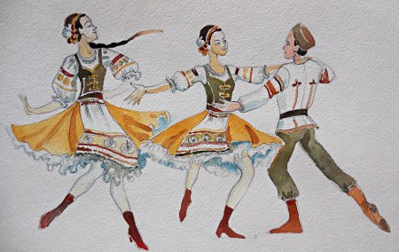 Эскизы костюмов для танцев