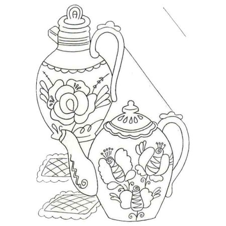 Народные промыслы. Раскраска