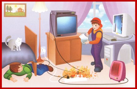 Электрические приборы опасные