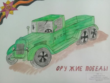 Конкурс рисунков оружие Победы
