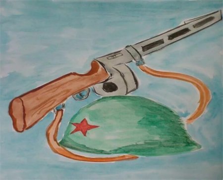 Нарисовать оружие Победы
