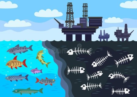 Загрязнение морей плакат