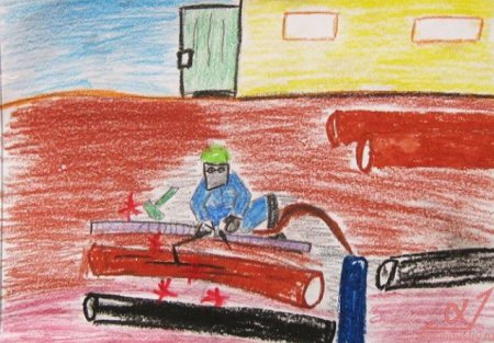 Рисунок на тему сварщик