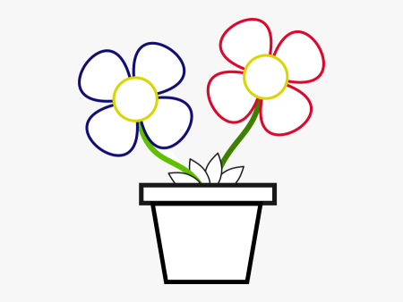 Рисование комнатные цветы