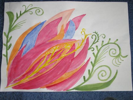 Рисование Аленький цветочек