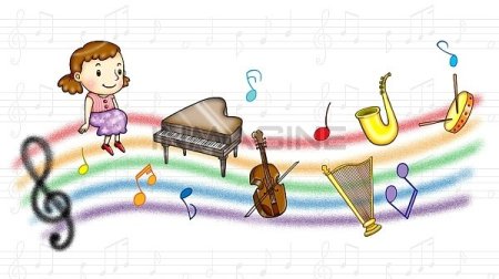 Иллюстрации по слушанию музыки в детском саду