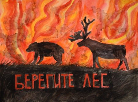 Плакат против пожара
