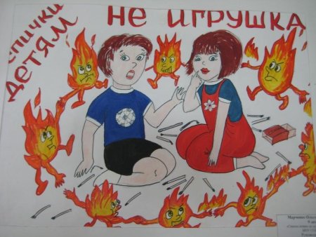 Плакат на тему противопожарная безопасность