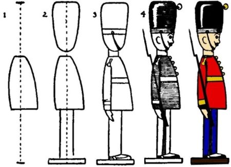 Стойкий оловянный солдатик иллюстрации