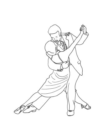 Бальные танцы рисунок