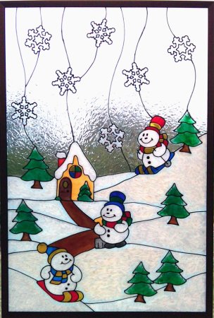 Новогодний витраж
