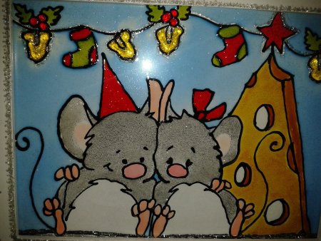 Витраж новый год