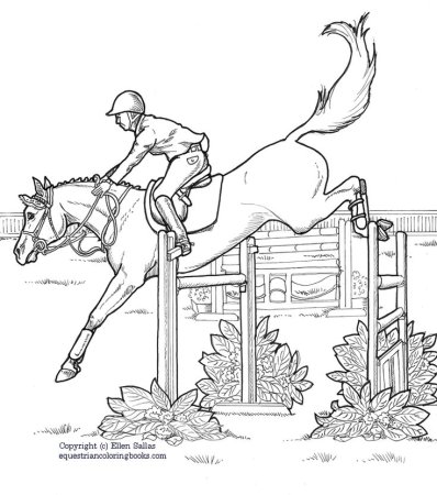 Конный спорт раскраска конкура