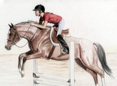 Всадник карандашом