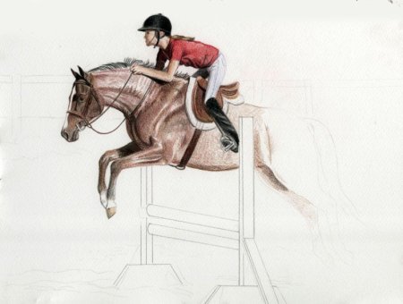 Всадник карандашом