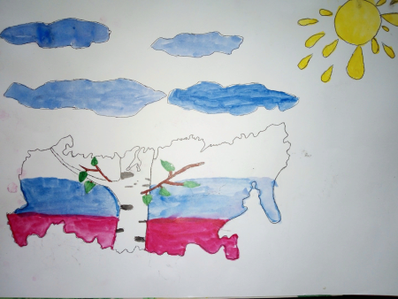 Рисунок моя Родина