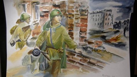 Битва под Москвой рисунок