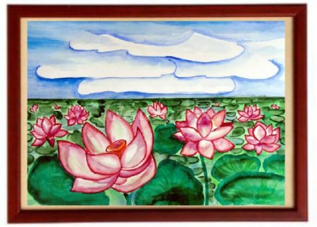 Лотос Астрахань рисунок