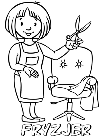 Моя будущая профессия парикмахер рисунок