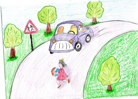 Рисунок на тему Берегись автомобиля