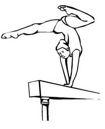 Спортивная акробатика раскраска