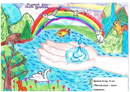 Рисунок на тему чистая вода