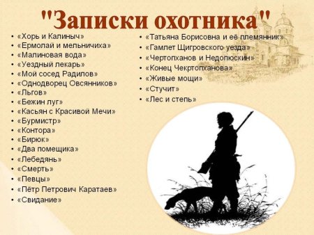 Тургенев Записки охотника хорь и Калиныч