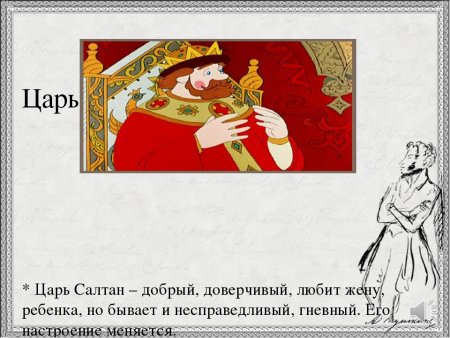 Рисунки к сказке о царе Салтане Пушкина