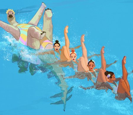 Плавание иллюстрация