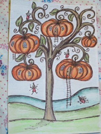 Рисование волшебное дерево