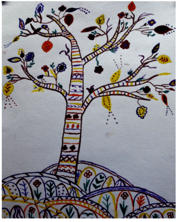 Декоративное сказочное дерево