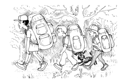 Раскраска туризм