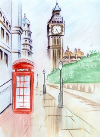 Англия рисунки