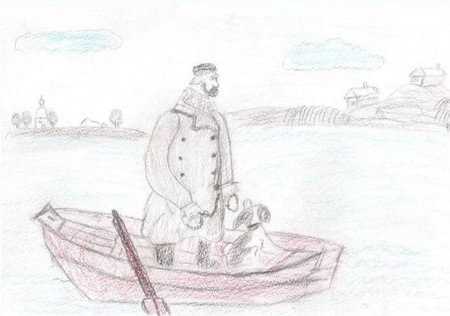 Иллюстрация к произведению Муму Тургенева