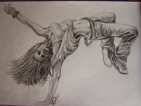 Танец рисунок карандашом