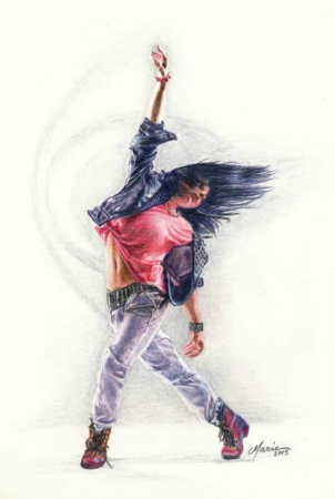 Современный танец иллюстрация