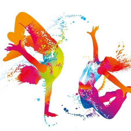 Силуэт цветной